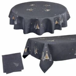 Fabric Christmas Tablecloths Table Covers / Napkins -XS Stock Shop xmas tree slate 1600 opt 75993.1591950600.1100.1100