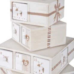 24 Drawer Christmas Wooden Advent Calendar Xmas Decoration -XS Stock Shop xs4504 1600 2 97038.1493711583.1100.1100