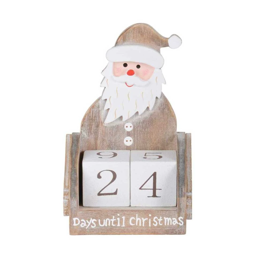 Wooden Block Days Until Christmas Countdown Calendar 9 Wooden Block Days Until Christmas Countdown Calendar - Image 9