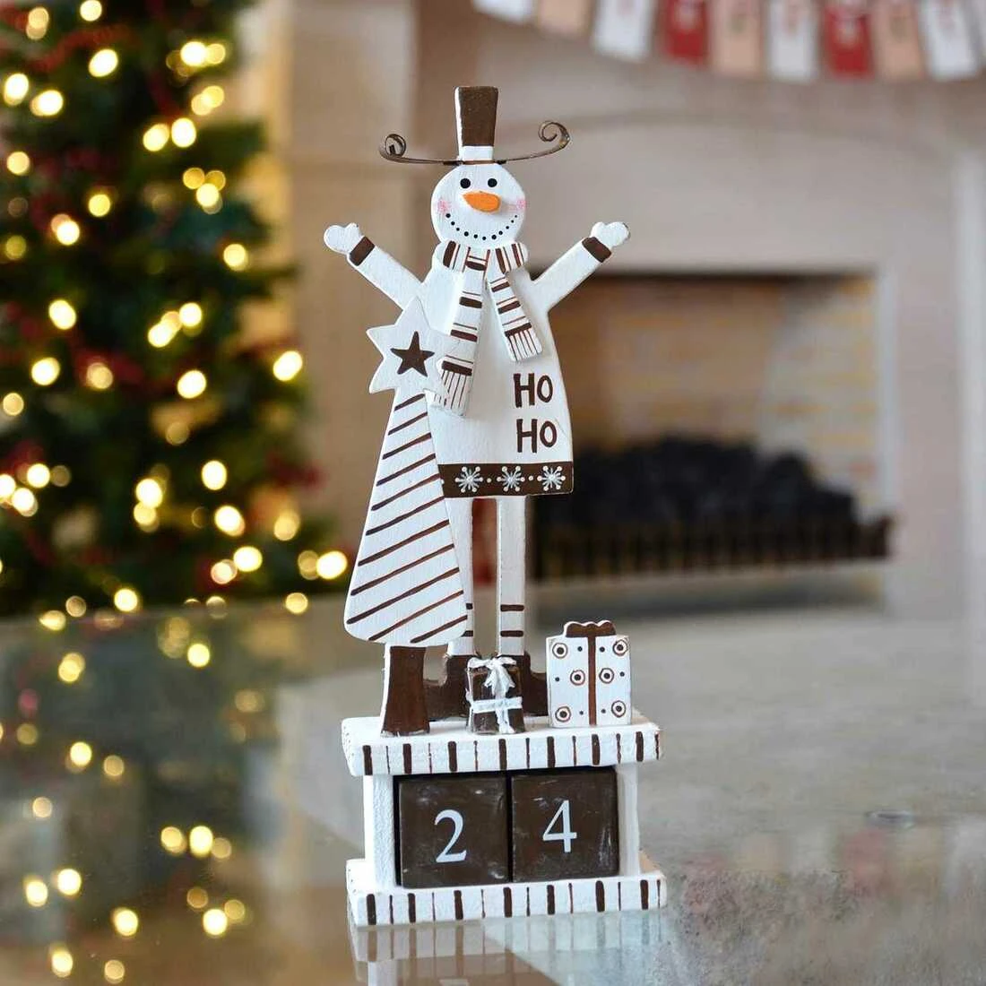 Wooden Block Days Until Christmas Countdown Calendar 2 Wooden Block Days Until Christmas Countdown Calendar - Image 2