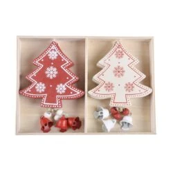 Set Of 6 Wooden Tree Christmas Tree Decorations Boxed -XS Stock Shop xs4519 1600 3 26531.1496762538.1100.1100